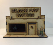 Black Cat Tattoo Shop 28mm Terrain