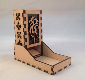 Dragon Mini Dice Tower v3 Green 1a