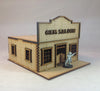 Gem Saloon 28mm Terrain Old West Building Kit MDF