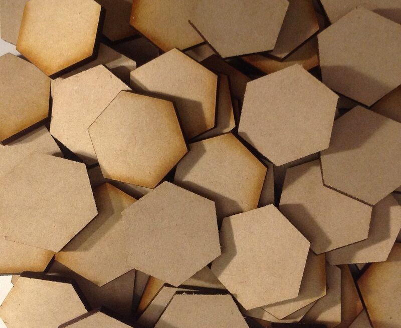 Hex Bases MDF Wooden